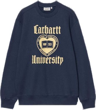 Carhartt Work in Progress Schooling Fleece Sweatshirt Navy I035642-VQ-XX