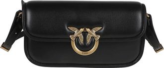 Pinko Nappa Baguette Love Box Handtas - Dames - Schoudertassen - Zwart - ONE Size - Tassen