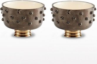 Lunares Djembe Mini Round Bowl - Set of 2 in Bronze at Nordstrom