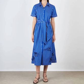 Saloni Vivienne Dress In Azure
