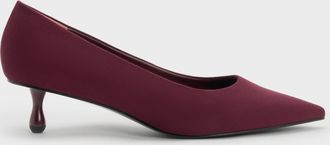 Charles & Keith Ruthie Faux Suede Kitten Heels