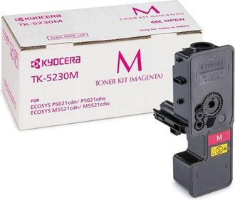 Kyocera Cartucho De T&oacute;ner Magenta Original Kyocera Tk-5230m, 1 Unidad, 0t2r9bnl