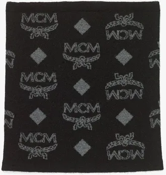MCM Neck Warmer in Monogram Wool Jacquard