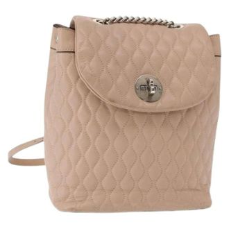 Bally Pre-owned Backpacks, female, Pink, Size: ONE SIZE Pre-owned Leather Backpack