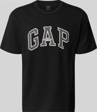 GAP T-Shirt mit Logo und Rundhalsausschnitt in Black, Gr&ouml;&szlig;e XXL