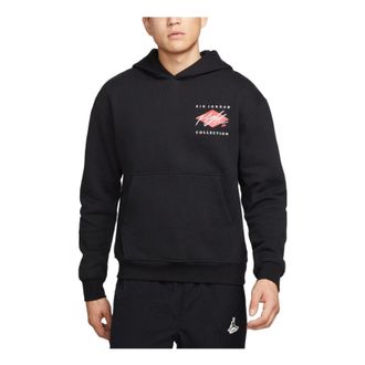 Nike Jordan Air Jordan Flight Logo Hoodie Black Red DH9020-010