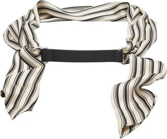 Rag & Bone Womens Michele Scarf Belt In Black Stripe