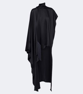 Taller Marmo California scarf-detail satin kaftan