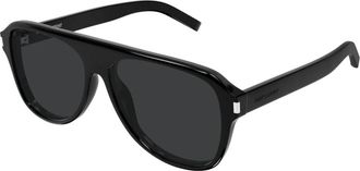 Saint Laurent SL 970 Aviator Zonnebril - Heren - Zonnebrillen - Zwart - 59 MM - Nylon - Accessoires