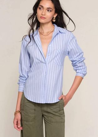 Heartloom Timothy Button Up Shirt In Sky Blue
