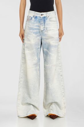 Diesel Relaxed Jeans Low Waist 1996 D-Sire, Light blue, Button fly