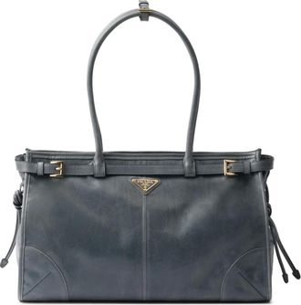 Prada Borsa tote Bonnie grande - Blu