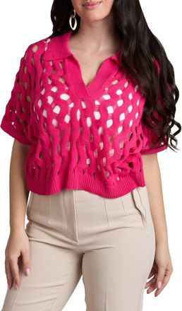 Saachi Breeze Knit Shirt in Fuchsia at Nordstrom Rack