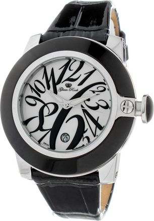 Glam Rock Leather Dress Womens Watch