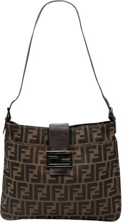 Fendi Pre-owned Zucca Monogram Shoulder Bag - - Pre-owned - Donna - Marrone - ONE SIZE