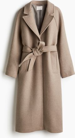H&M Maximantel aus Wollmix - Beige