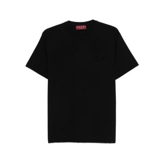 Gucci Horsebit-embellished T-shirt - female - Gucci - T-Shirts - Black - XS - Tops