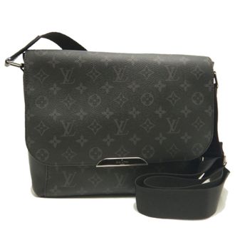 Louis Vuitton Monogram Eclipse Noir Pvc Shoulder Bag (Pre-Owned)