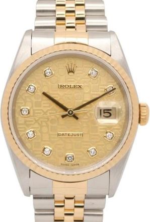 Rolex Orologio da polso Datejust vintage Pre-owned - - Pre-owned - Uomo - Giallo - ONE SIZE