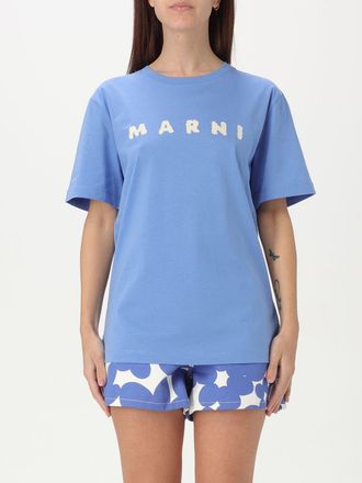 Marni T-shirt in cotone con maxi logo Marni