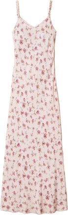 Twin-Set Abito lungo con stampa a fiori - Rosa