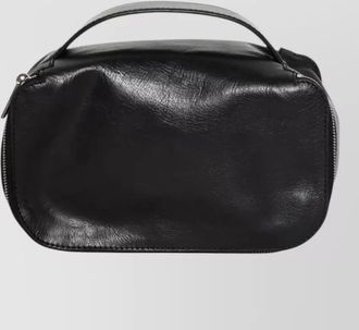 Rick Owens leather top handle purse