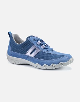 Hotter Womens Leanne II Womens Wide Fit Trainers - Blue - Size: 6.5