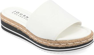 Journee Collection Women & apos;s Rosey Medium and Wide Width Espadrille Sandals