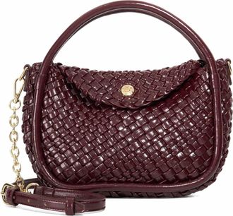Dune London Womens Accessories Dinideliberate - Mini Woven Grab Bag - Burgundy - One Size