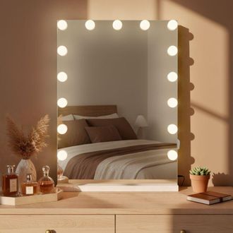 Clp Espejo De Maquillaje Murrieta Blanco