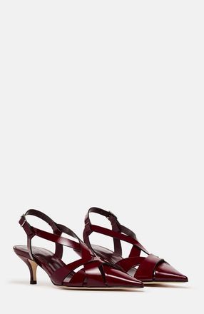 Scarosso Clio Pumps in Burgundy - Patent at Nordstrom, Size 39.5
