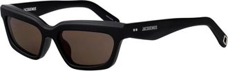 Jacquemus Salon Zonnebril - unisex - Zonnebrillen - Zwart - 54 MM - Accessoires