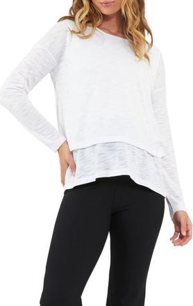 Ripe Jazmin Long Sleeve Maternity/Nursing Top in White at Nordstrom, Size X-Large