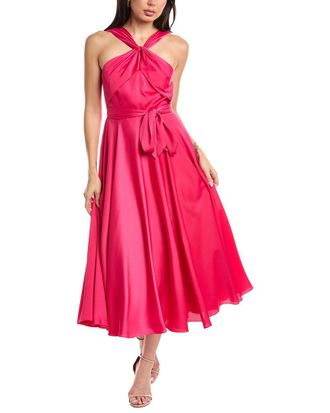 Badgley Mischka Halter Day Midi Dress