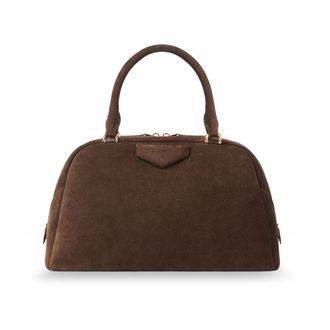 Givenchy Double Handle Suede Handbag - Dames - Handtassen - Bruin - ONE Size - Su&egrave;de - Tassen
