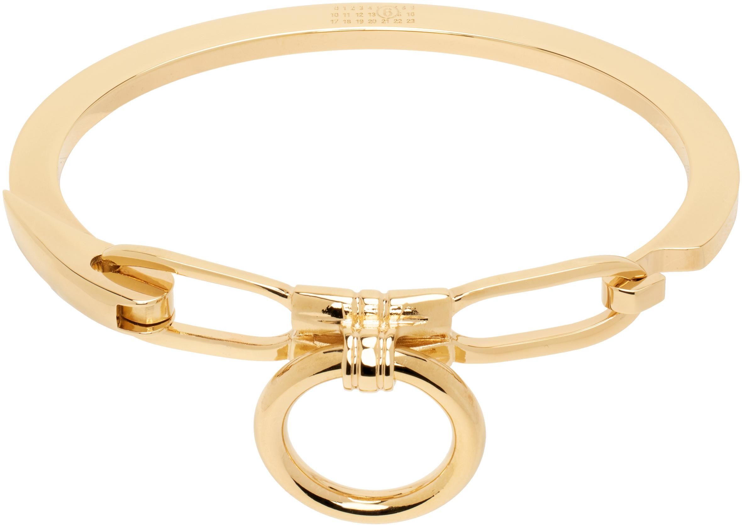 ブレスレット Maison Margiela Gold 925 Silver Bracelet Maison Margiela Gold 925 silver bracelet - unisex - Sterling