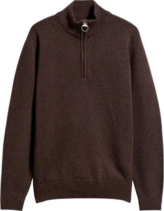 Barbour Holden Half Zip - Sweatshirts & Hoodies - Hombre - Marr&oacute;n - 2XL