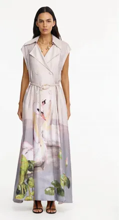 Acler Evandale Maxi Dress In Swan Song