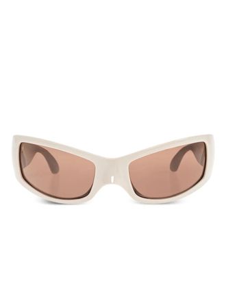 Balenciaga Rectangle Frame Sunglasses - unisex - Acetate - One Size - Brown