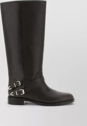 Pinko leather knee-high boots