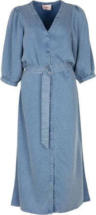 Freebird by Steven Dass Jurk - Dames - Casual kleedjes - Blauw - S - Kleedjes