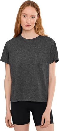 The North Face Tri-Blend Short Sleeve Pocket T-Shirts Womens Clothing TNF Black Heather : 2XL, Cotton/Lyocell/Polyester