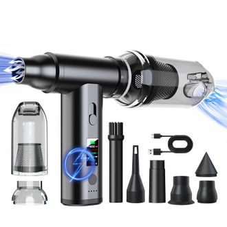 OEM Aspiradora Y Aspiradora De Aire Comprimido, Aspiradora El&eacute;ctrica Power Electric, Inal&aacute;mbrica, Recargable, Con Ventilador De Mano De Velocidad Ajustabl