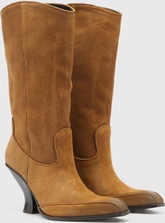 Diesel D-Luffy - Knee-high boots in suede - Boots - Woman - Brown