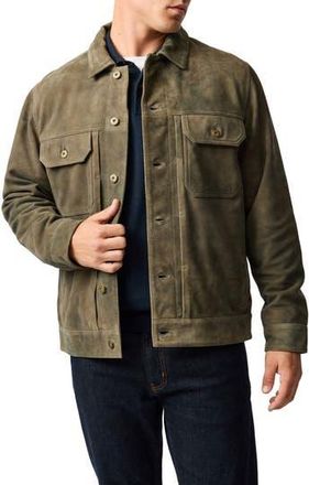 Rodd & Gunn Little River Suede Trucker Jacket in Mouse at Nordstrom Rack, Size X-Large