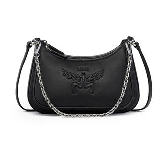 MCM Visetos Crossbody Bag - female - MCM - Cross Body Bags - Black - ONE SIZE - Bags