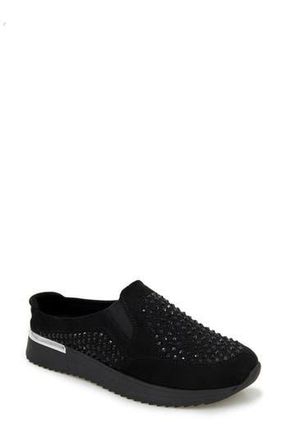 Kenneth Cole Reaction Cameron Rhinestone Sneaker Mule in Black Knit at Nordstrom Rack, Size 7.5