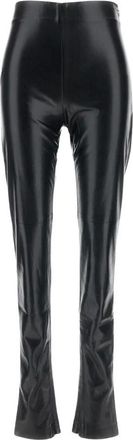 Andamane Lederbroek - Dames - Leren Broeken - Zwart - XS - Broeken