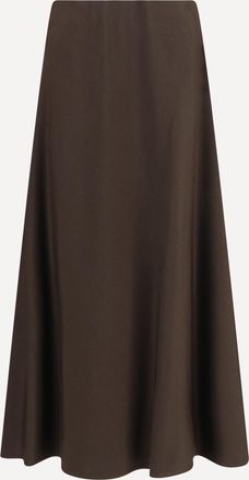 Brunello Cucinelli Gonna Flute in twill di lana vergine e viscosa Woman 42