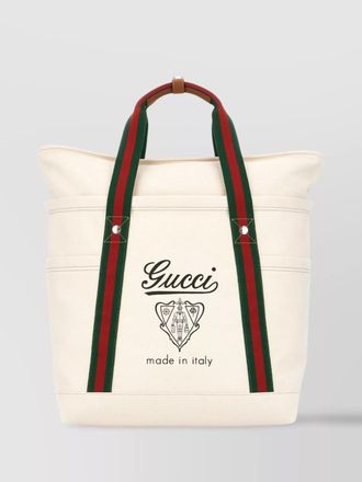 Gucci canvas tote bag